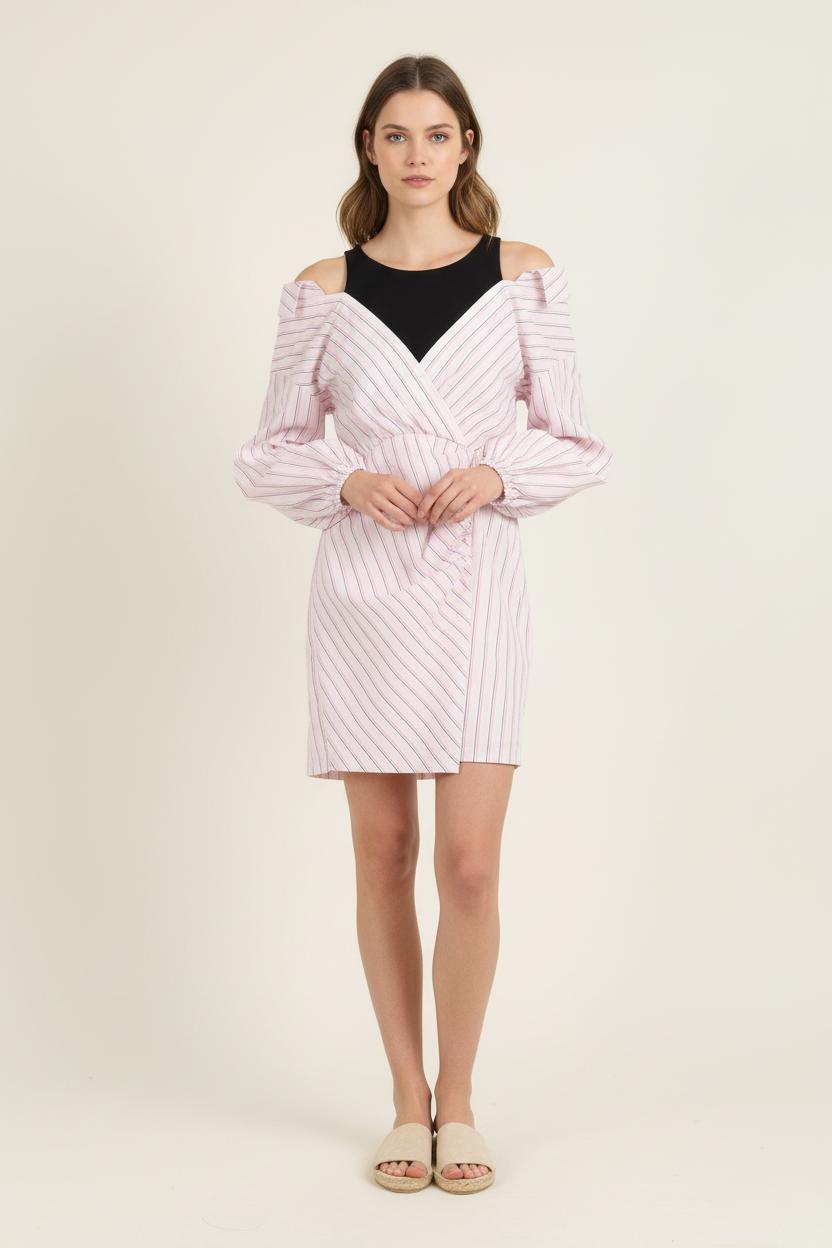Robe Portefeuille Rose - Taille S/36 de la marque Maje | PARAD76057 - Vendu par Paradigme - Image 1