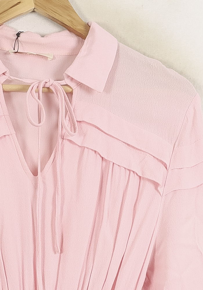 Robe Chemise Rose - Taille M/38 de la marque Maje | PARAD76058 - Vendu par Paradigme - Image 3