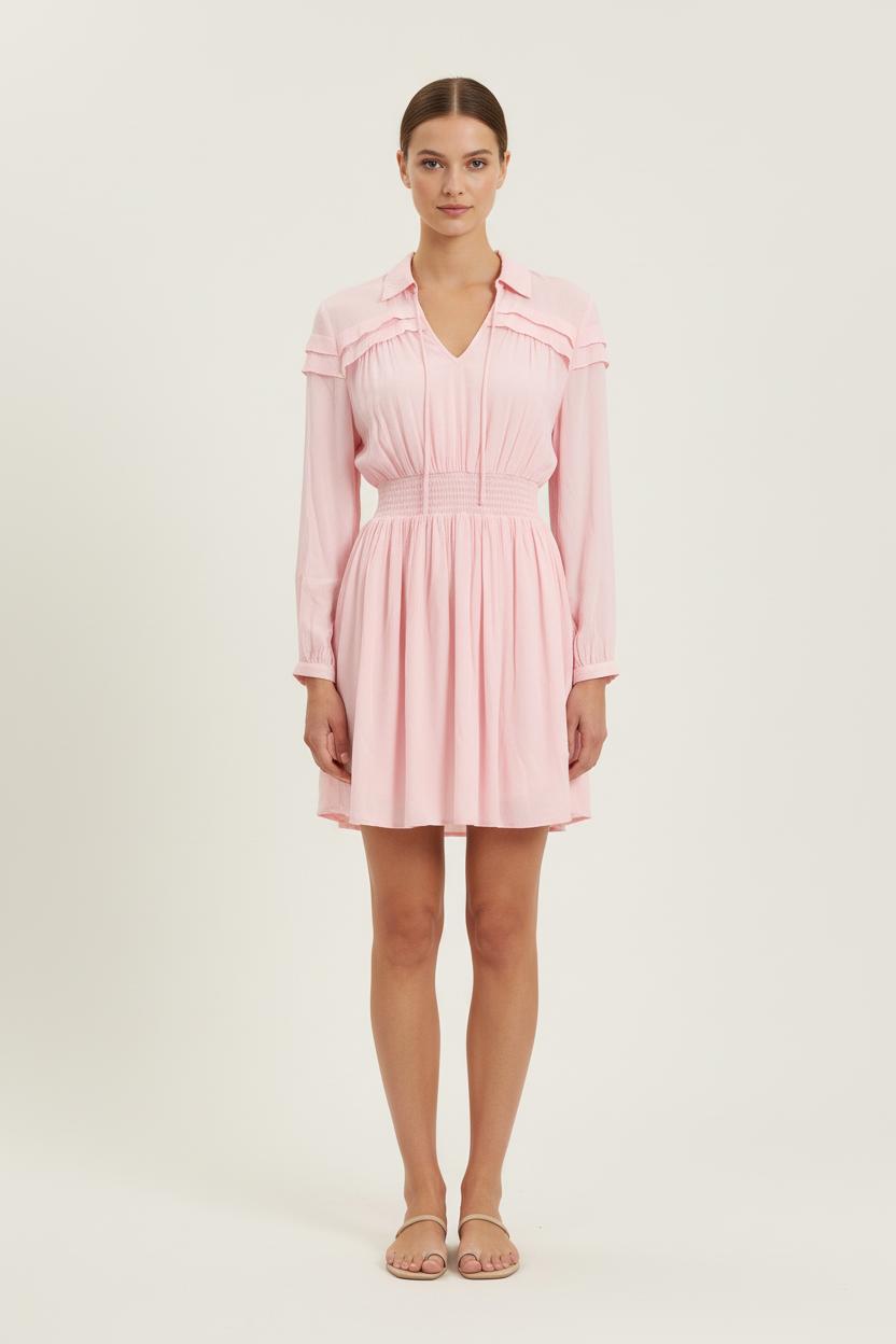 Robe Chemise Rose - Taille M/38 de la marque Maje | PARAD76058 - Vendu par Paradigme - Image 1