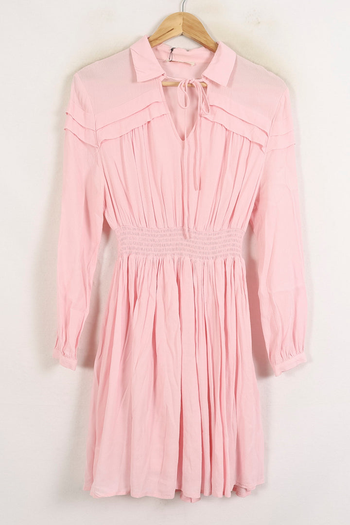 Robe Chemise Rose - Taille M/38 de la marque Maje | PARAD76058 - Vendu par Paradigme - Image 2