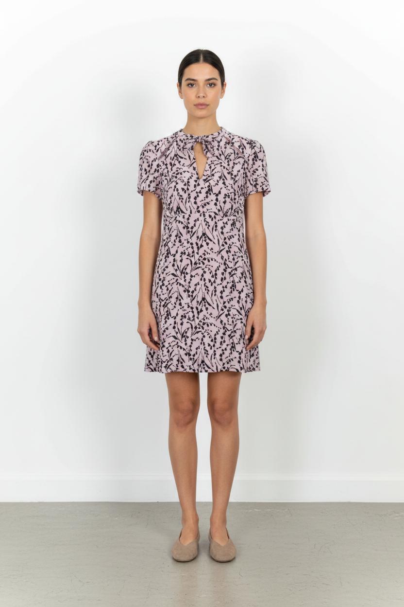 Robe Courte Rose et Noire - Taille L/40 de la marque Maje | PARAD76059 - Vendu par Paradigme - Image 1