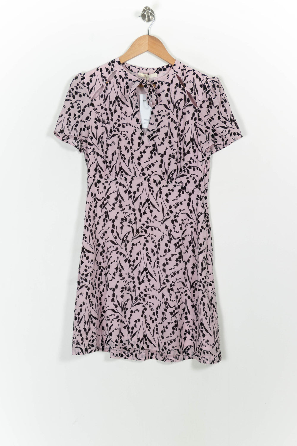 Robe Courte Rose et Noire - Taille L/40 de la marque Maje | PARAD76059 - Vendu par Paradigme - Image 2