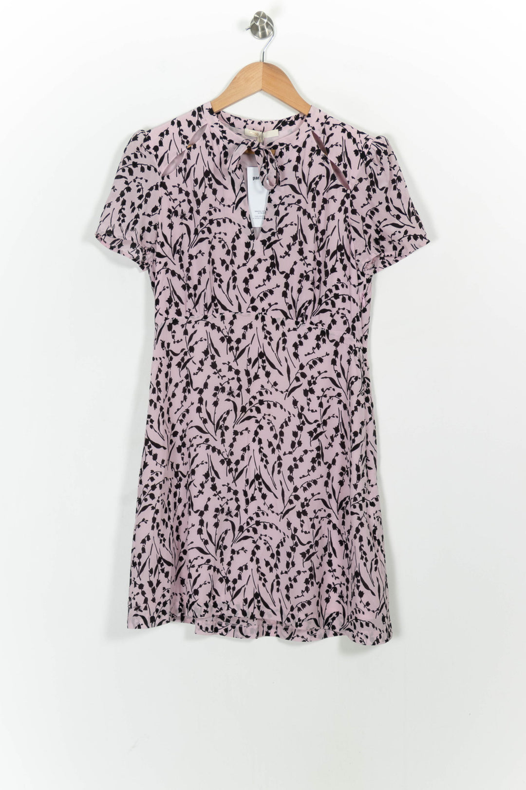 Robe Courte Rose et Noire - Taille L/40 de la marque Maje | PARAD76059 - Vendu par Paradigme - Image 2