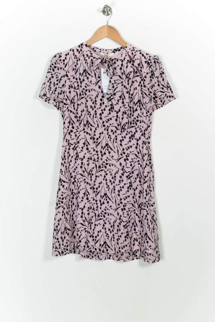 Robe Courte Rose et Noire - Taille L/40 de la marque Maje | PARAD76059 - Vendu par Paradigme - Image 2