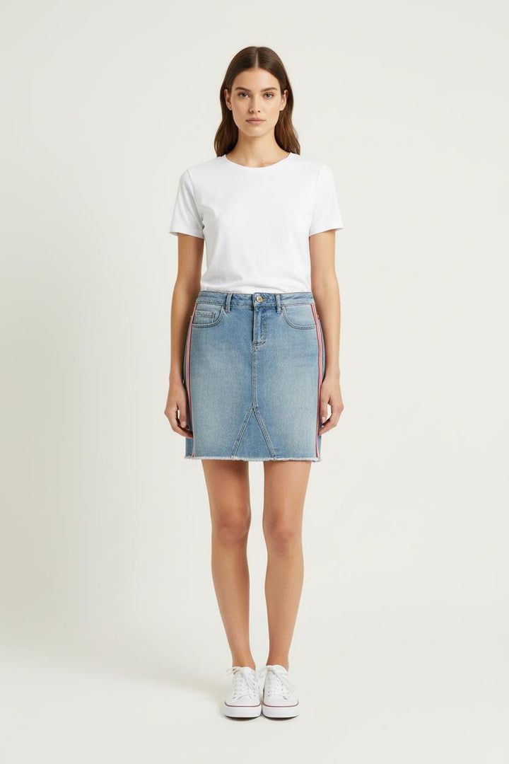 Jupe en Jean Bleu - Taille L/40 de la marque I.Code | PARAD76063 - Vendu par Paradigme - Image 1