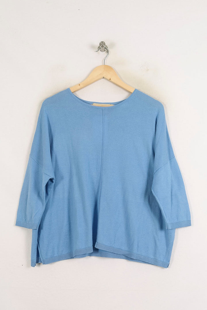 Pull Bleu - Taille S/36 de la marque La Fée Maraboutée | PARAD76066 - Vendu par Paradigme - Image 2