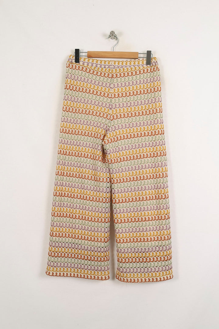Pantalon Large Multicolore - Taille L/40 de la marque La Fée Maraboutée | PARAD76067 - Vendu par Paradigme - Image 4
