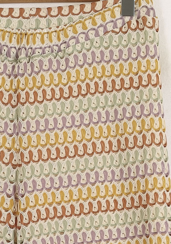 Pantalon Large Multicolore - Taille L/40 de la marque La Fée Maraboutée | PARAD76067 - Vendu par Paradigme - Image 3