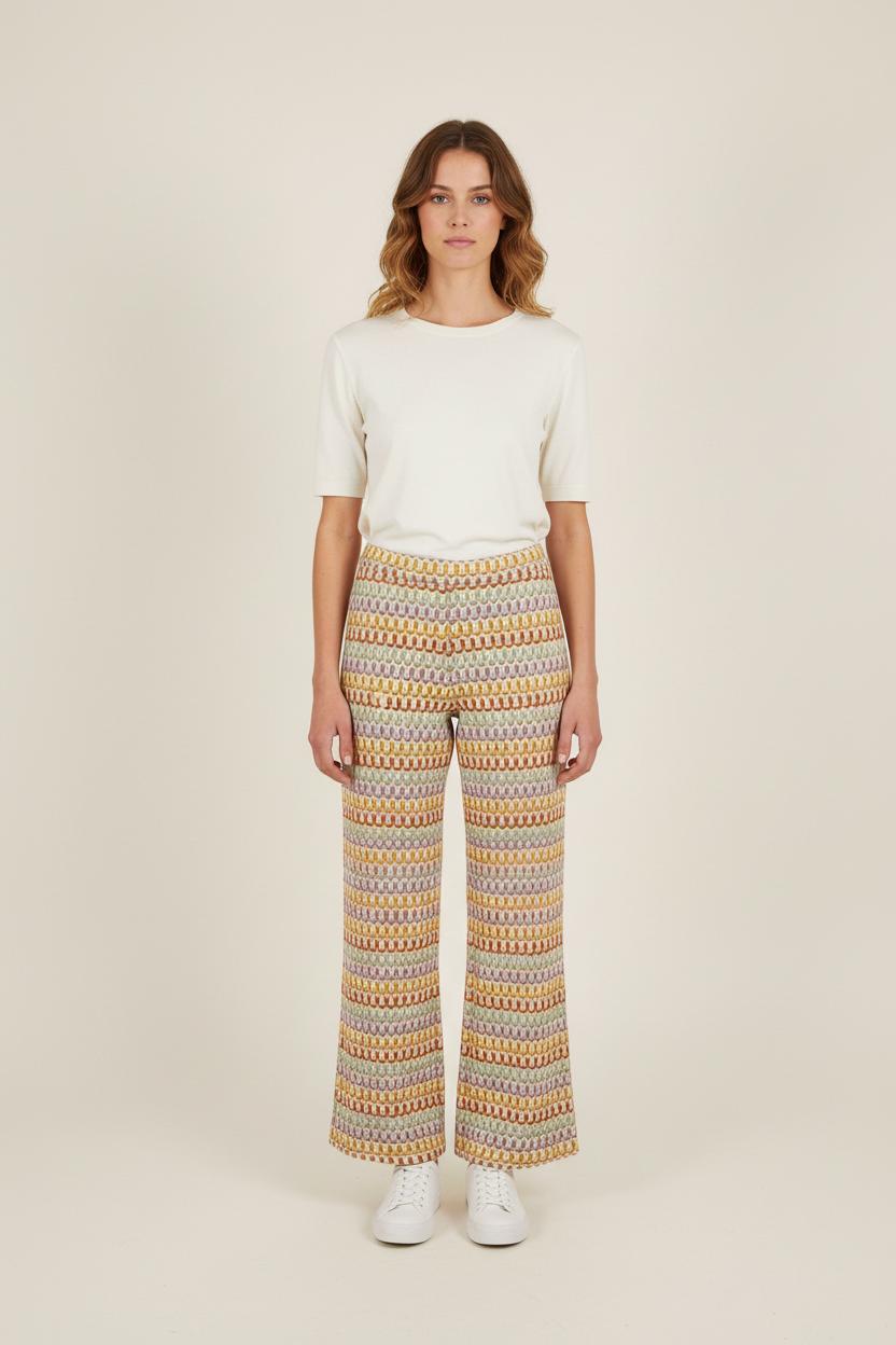 Pantalon Large Multicolore - Taille L/40 de la marque La Fée Maraboutée | PARAD76067 - Vendu par Paradigme - Image 1