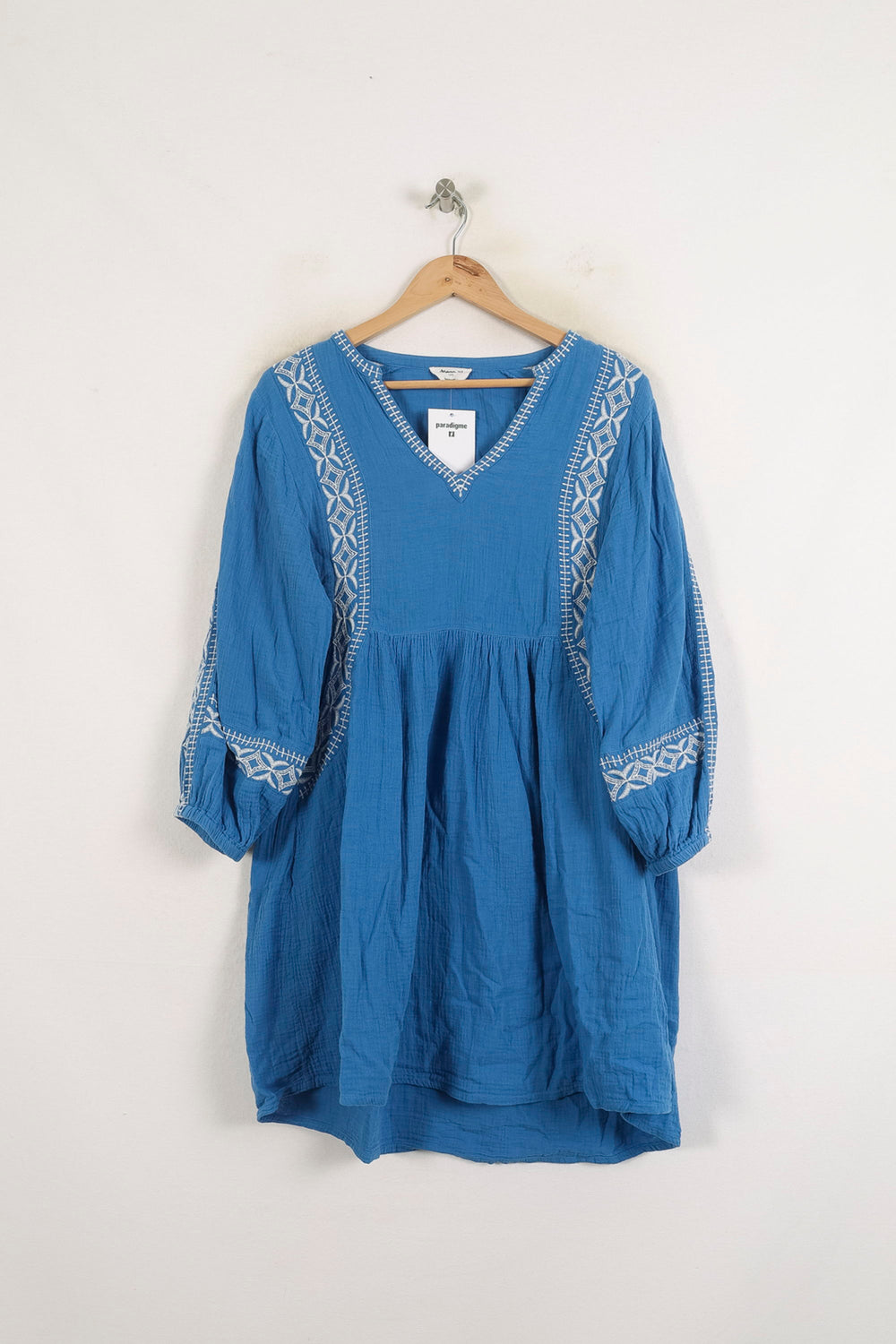Robe Courte Bleue - Taille L/40 de la marque Maison 123 | PARAD76071 - Vendu par Paradigme - Image 2