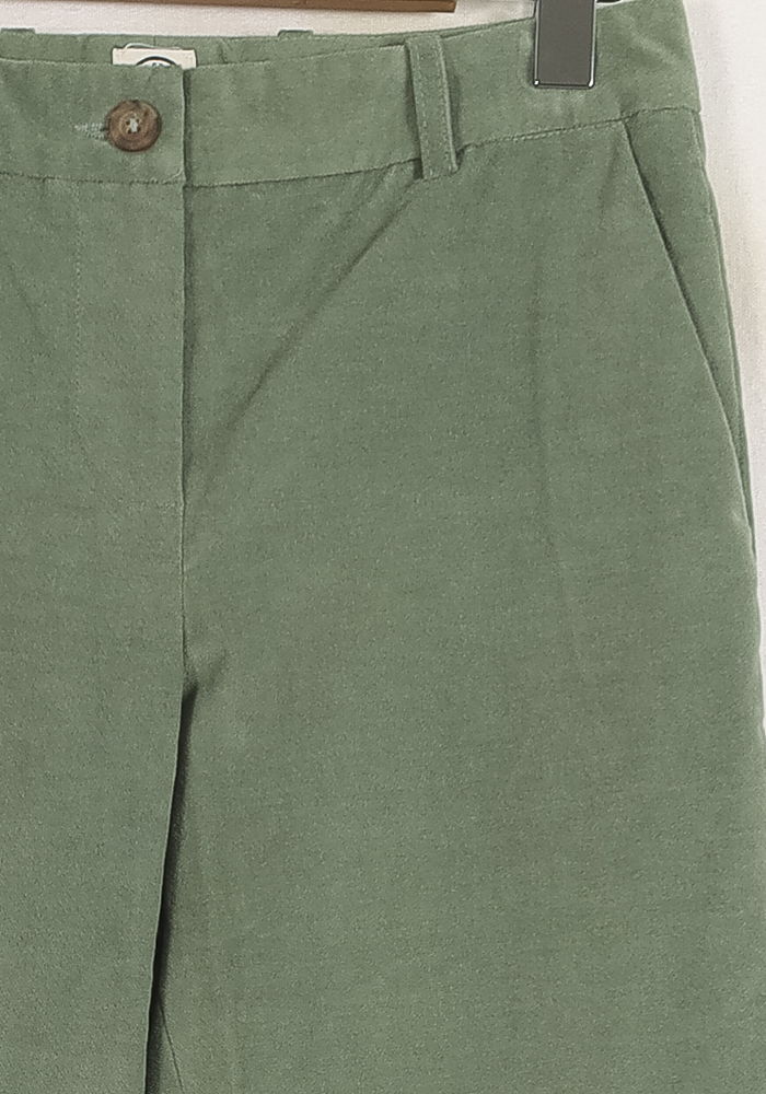 Pantalon Droit Vert - Taille S/36 de la marque Ines de la Fressange Paris | PARAD76075 - Vendu par Paradigme - Image 3