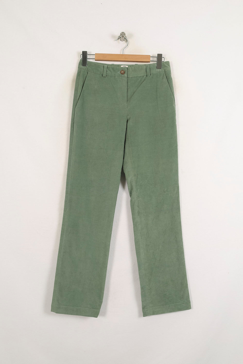 Pantalon Droit Vert - Taille S/36 de la marque Ines de la Fressange Paris | PARAD76075 - Vendu par Paradigme - Image 2