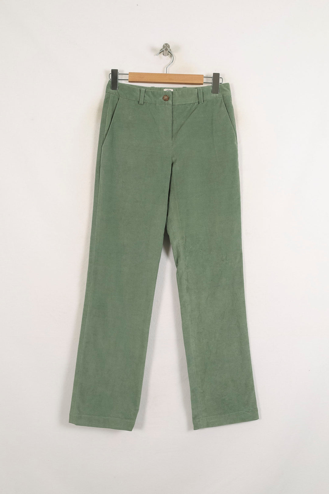 Pantalon Droit Vert - Taille S/36 de la marque Ines de la Fressange Paris | PARAD76075 - Vendu par Paradigme - Image 2