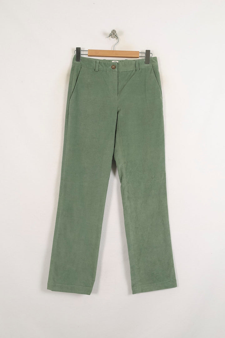 Pantalon Droit Vert - Taille S/36 de la marque Ines de la Fressange Paris | PARAD76075 - Vendu par Paradigme - Image 2
