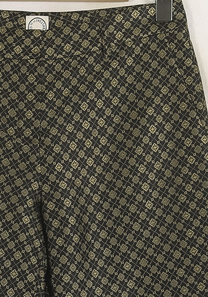 Pantalon Cigarette Vert et Noir - Taille S/36 de la marque Ines de la Fressange Paris | PARAD76077 - Vendu par Paradigme - Image 3