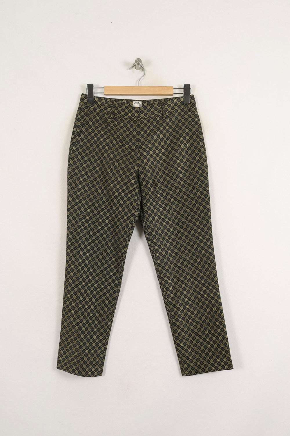 Pantalon Cigarette Vert et Noir - Taille S/36 de la marque Ines de la Fressange Paris | PARAD76077 - Vendu par Paradigme - Image 2