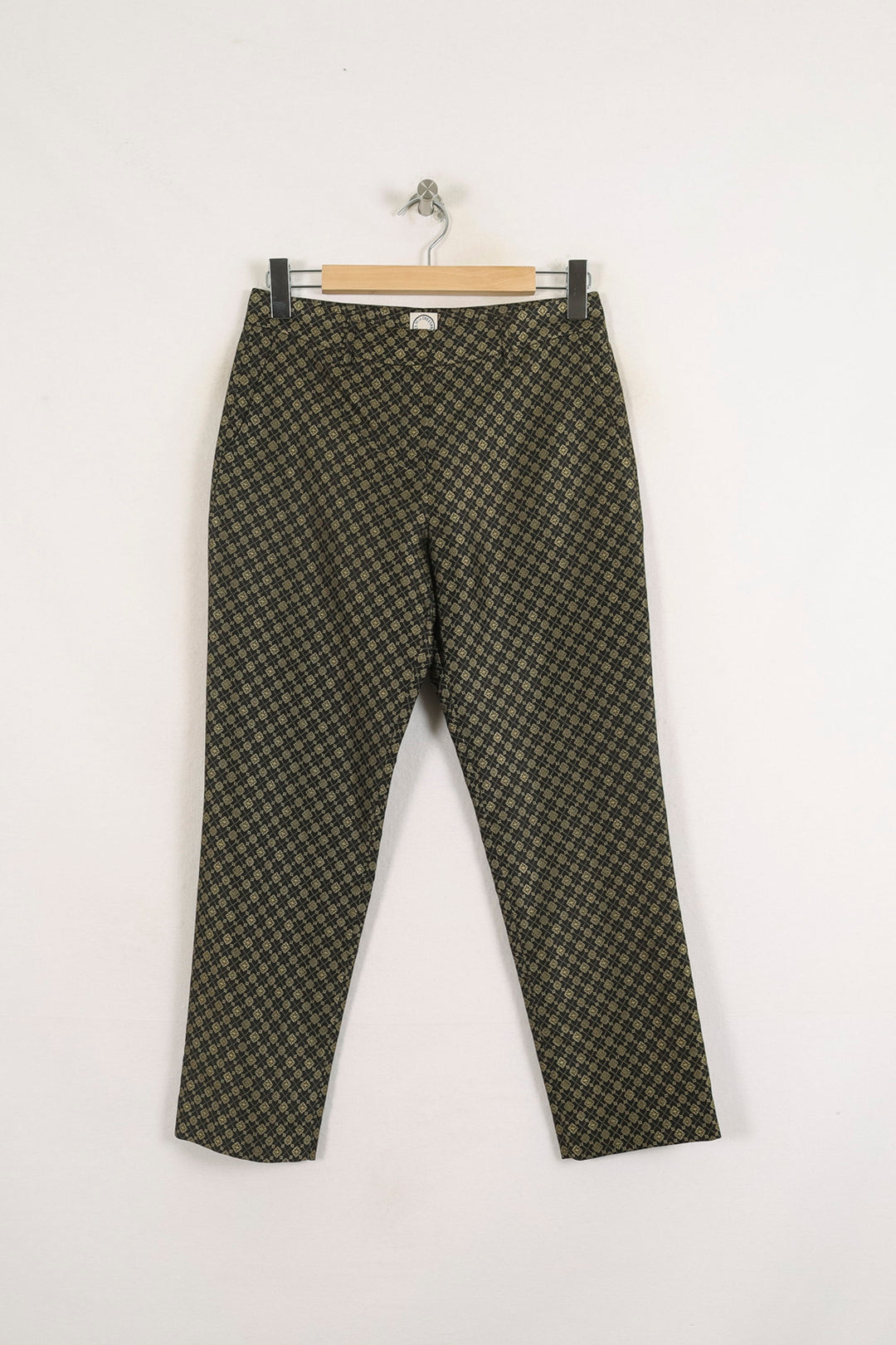 Pantalon Cigarette Vert et Noir - Taille S/36 de la marque Ines de la Fressange Paris | PARAD76077 - Vendu par Paradigme - Image 2