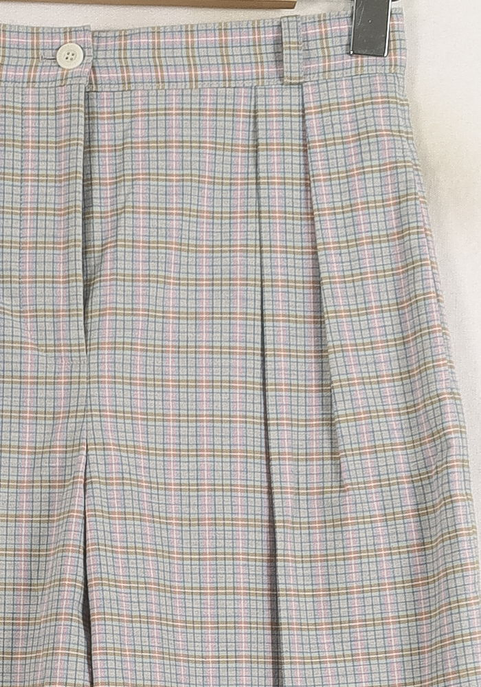 Pantalon Carreaux Gris et Bleu - Taille S/36 de la marque Ines de la Fressange Paris | PARAD76085 - Vendu par Paradigme - Image 3