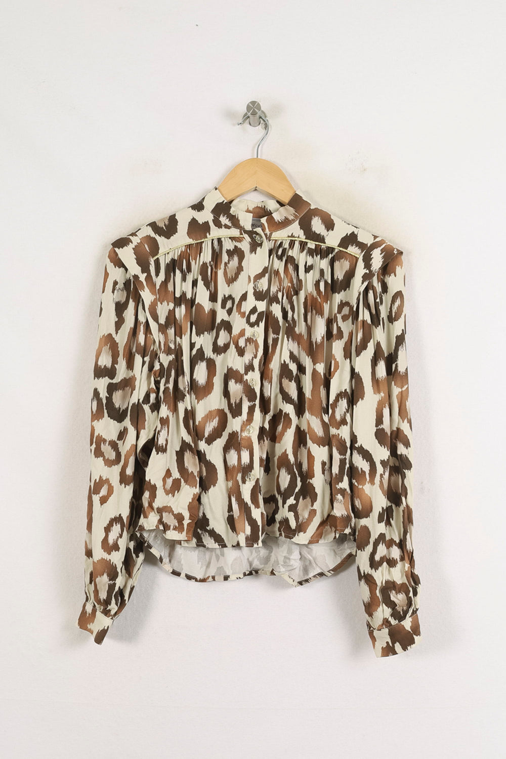 Blouse Léopard Beige et Marron - Taille XS/34 de la marque Imprevu | PARAD76088 - Vendu par Paradigme - Image 2