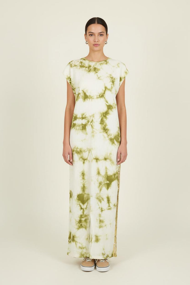 Robe Longue Blanche et Verte - Taille XS/34 de la marque Imprevu | PARAD76090 - Vendu par Paradigme - Image 1