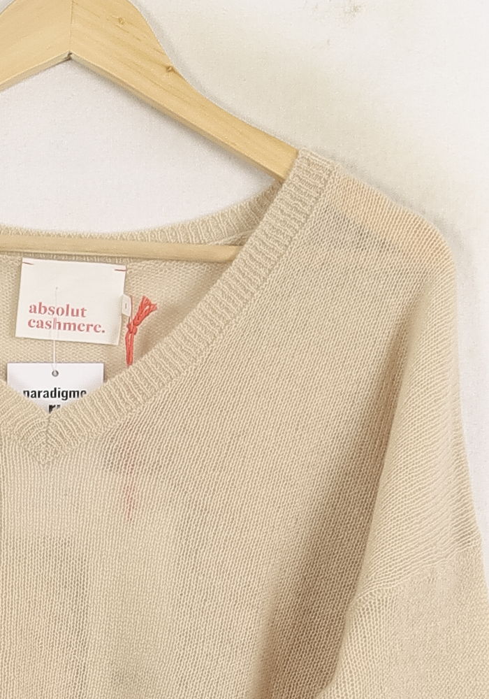 Pull Beige - Taille S/36 de la marque Absolut Cashmere | PARAD76116 - Vendu par Paradigme - Image 3