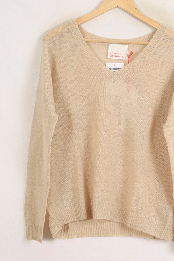 Pull Beige - Taille S/36 de la marque Absolut Cashmere | PARAD76116 - Vendu par Paradigme - Image 2