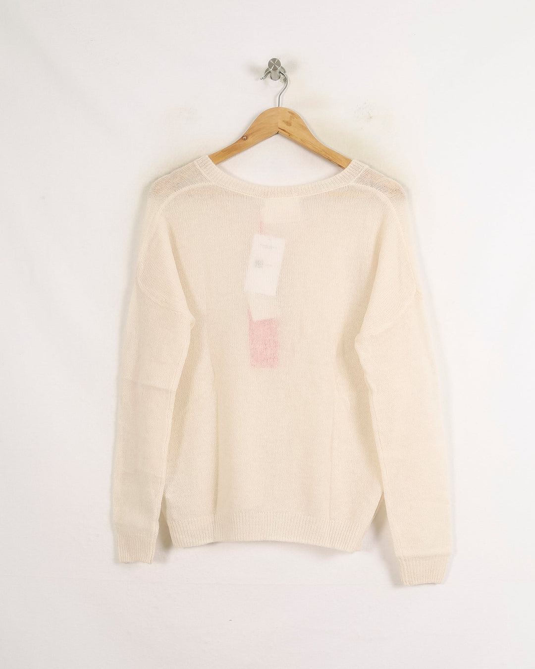 Pull Col V Blanc - Taille S/36