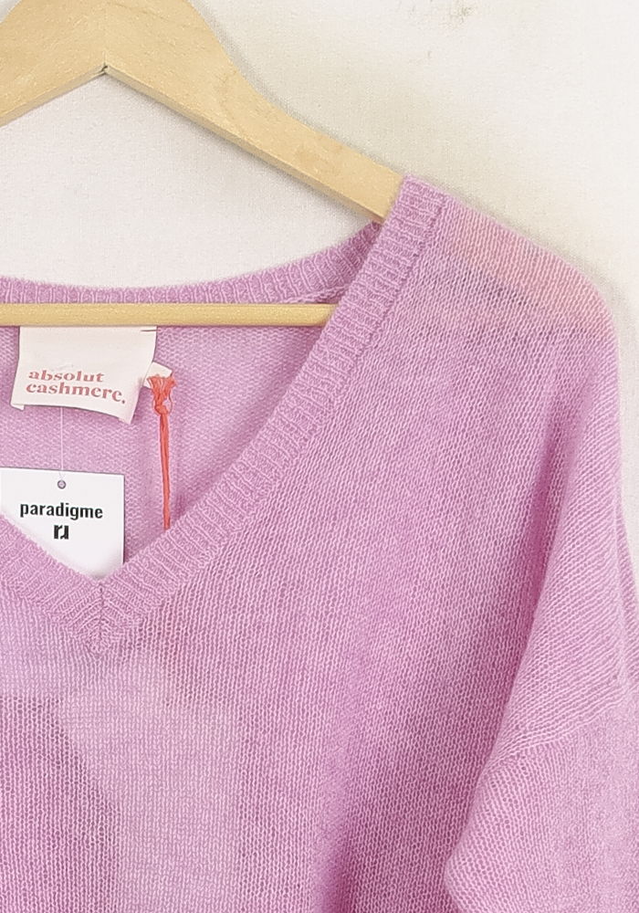 Pull Violet - Taille S/36 de la marque Absolut Cashmere | PARAD76120 - Vendu par Paradigme - Image 3