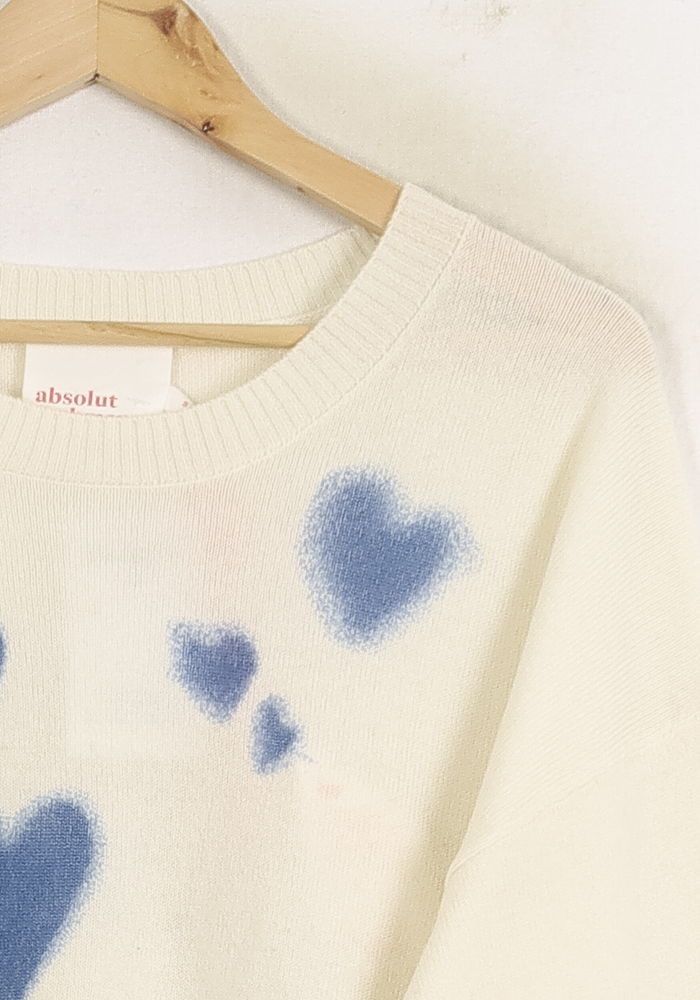 Pull Blanc et Bleu - Taille S/36 de la marque Absolut Cashmere | PARAD76122 - Vendu par Paradigme - Image 3