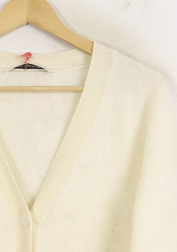 Cardigan Blanc et Orange - Taille S/36 de la marque Absolut Cashmere | PARAD76126 - Vendu par Paradigme - Image 3