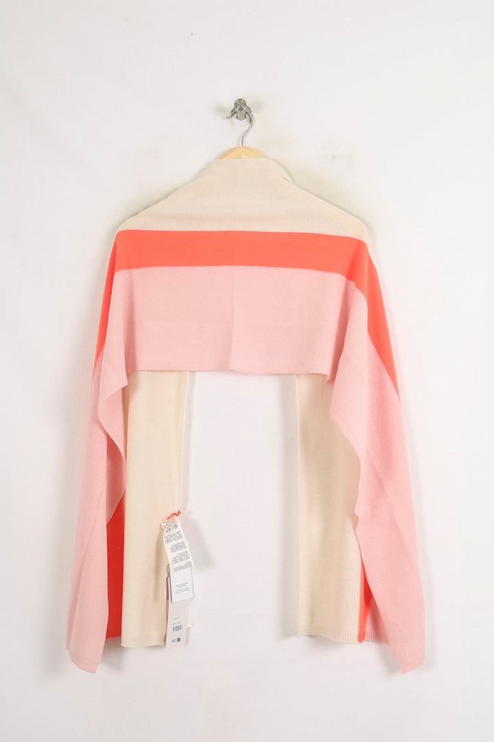 Poncho Écru Rose et Corail - Taille T.U. de la marque Absolut Cashmere | PARAD76128 - Vendu par Paradigme - Image 4