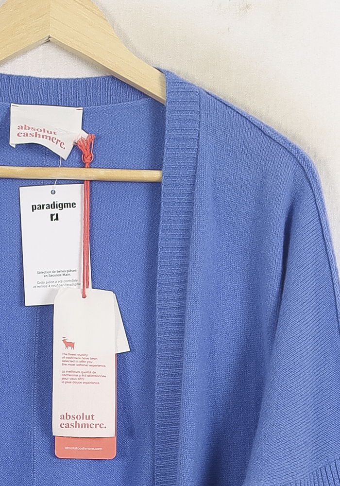 Cardigan Bleu - Taille S/36 de la marque Absolut Cashmere | PARAD76130 - Vendu par Paradigme - Image 3