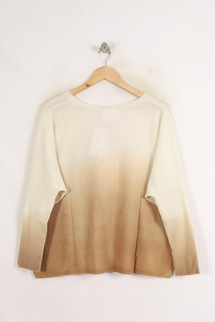 Pull Beige et Blanc - Taille S/36 de la marque Absolut Cashmere | PARAD76133 - Vendu par Paradigme - Image 4