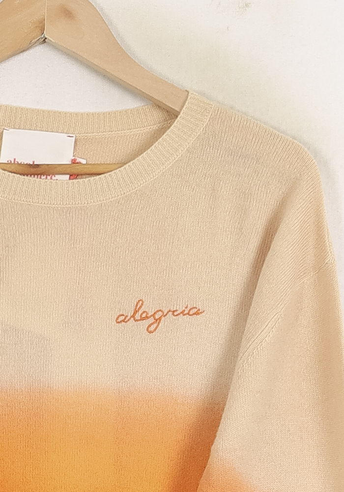 Pull Orange et Beige - Taille S/36 de la marque Absolut Cashmere | PARAD76138 - Vendu par Paradigme - Image 3