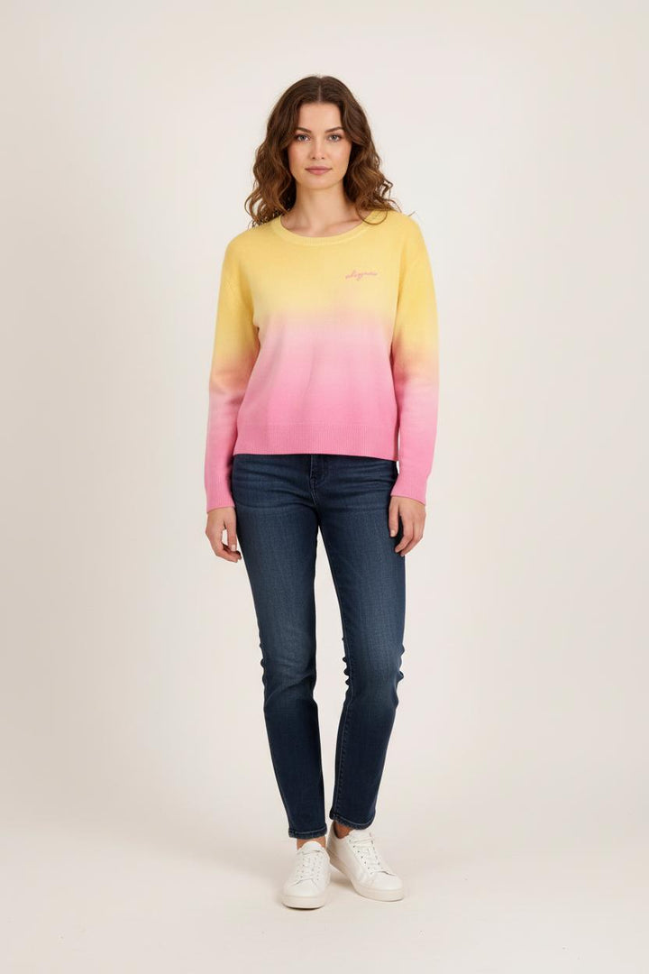 Pull Jaune et Rose - Taille S/36 de la marque Absolut Cashmere | PARAD76139 - Vendu par Paradigme - Image 1