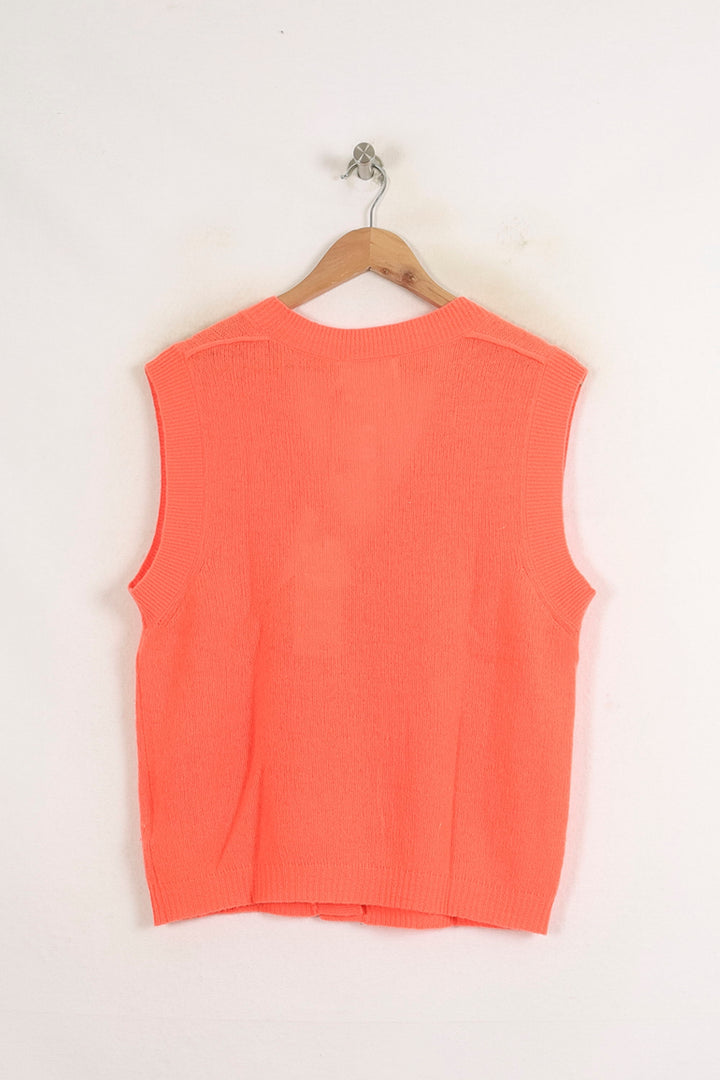 Gilet Sans Manches Orange - Taille S/36 de la marque Absolut Cashmere | PARAD76141 - Vendu par Paradigme - Image 4