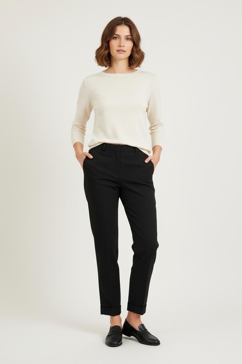 Pantalon Cigarette Noir - Taille XS/34 de la marque The Kooples | PARAD76148 - Vendu par Paradigme - Image 1