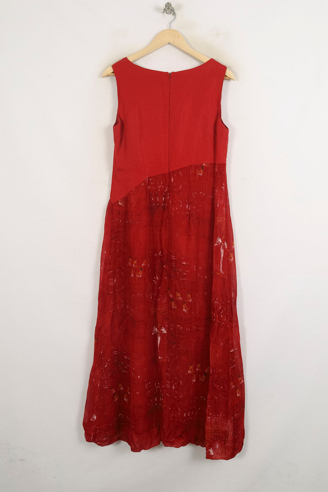 Robe Longue Rouge - Taille S/36 de la marque ZAPA | PARAD76159 - Vendu par Paradigme - Image 4