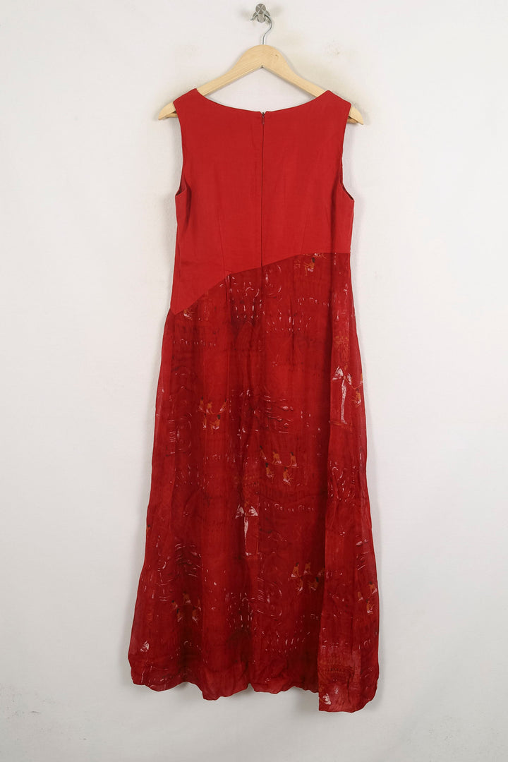 Robe Longue Rouge - Taille S/36 de la marque ZAPA | PARAD76159 - Vendu par Paradigme - Image 4