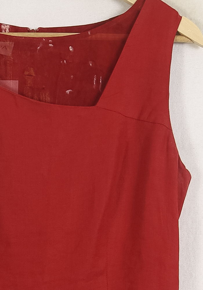 Robe Longue Rouge - Taille S/36 de la marque ZAPA | PARAD76159 - Vendu par Paradigme - Image 3