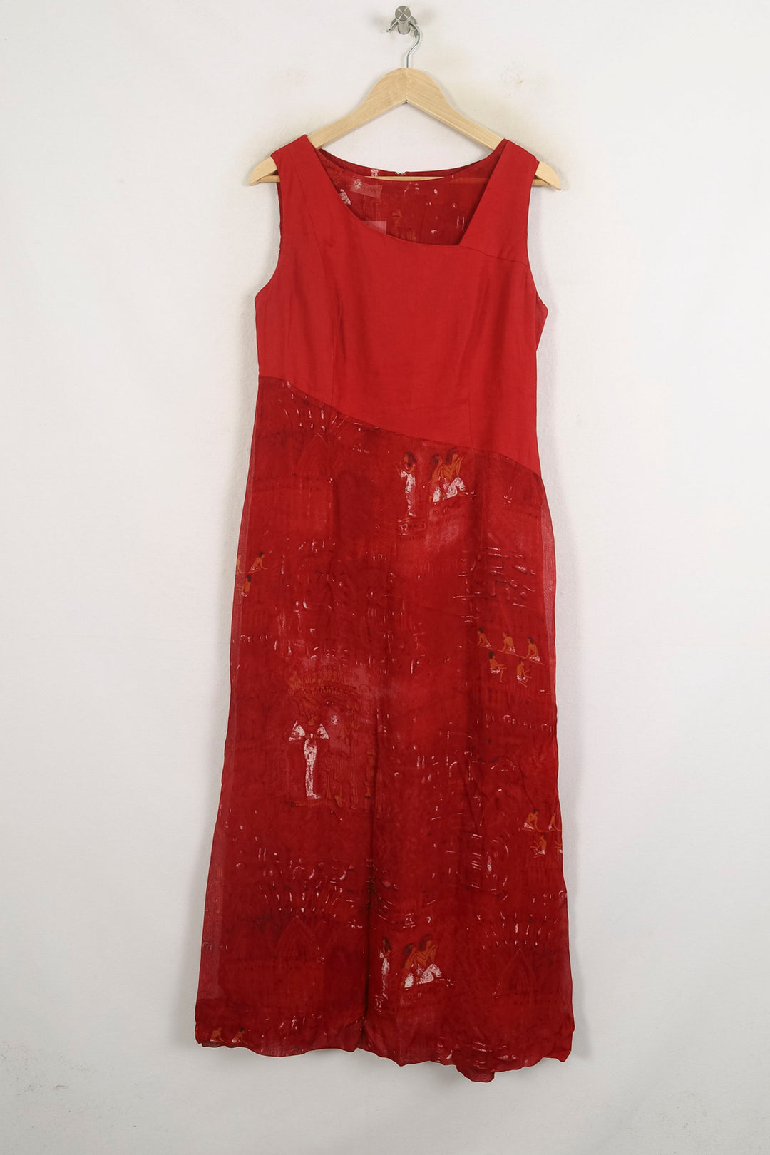 Robe Longue Rouge - Taille S/36 de la marque ZAPA | PARAD76159 - Vendu par Paradigme - Image 2