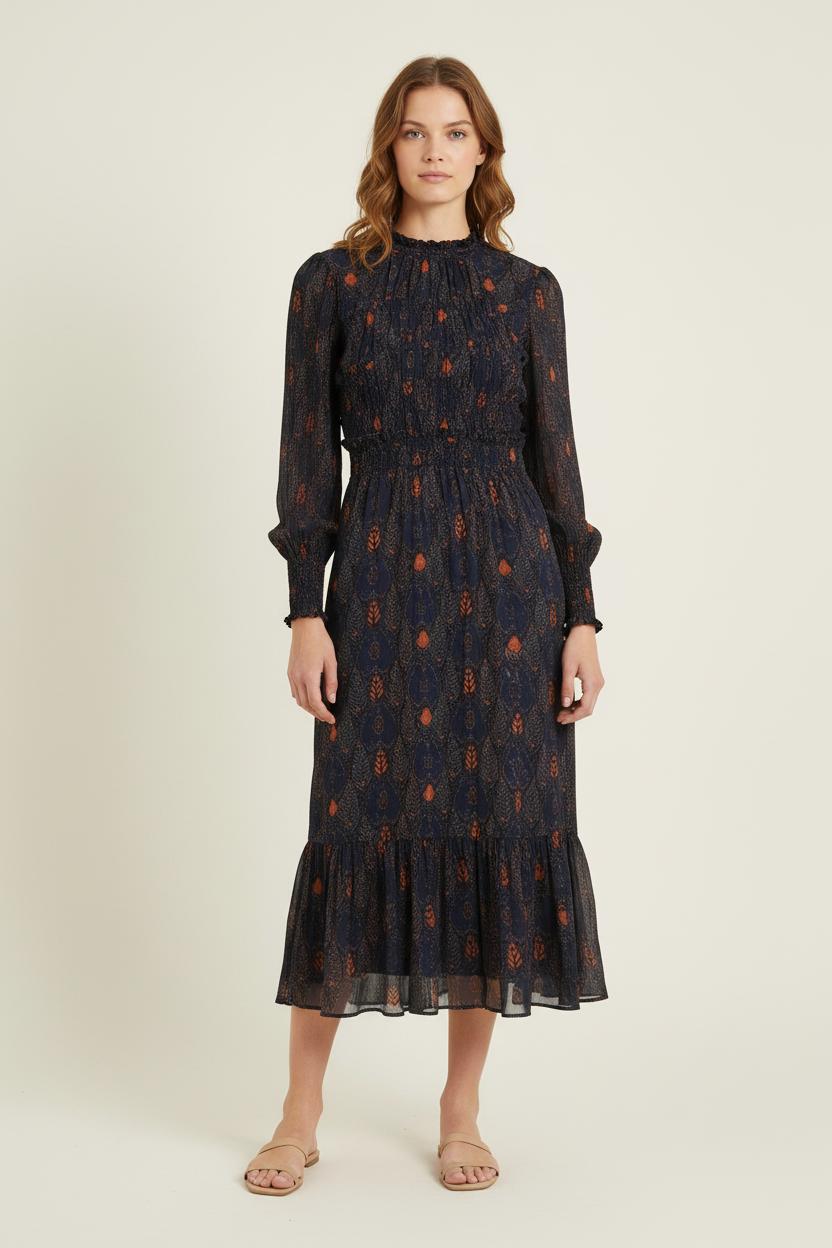 Robe Longue Noire et Orange - Taille XS/34 de la marque Antik Batik | PARAD76167 - Vendu par Paradigme - Image 1