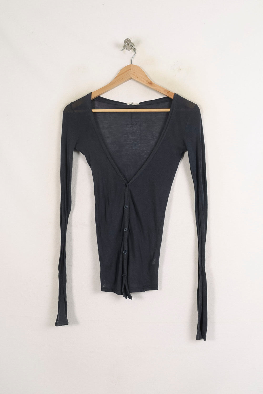 Cardigan Bleu - Taille XS/34 de la marque American Vintage | PARAD76179 - Vendu par Paradigme - Image 2