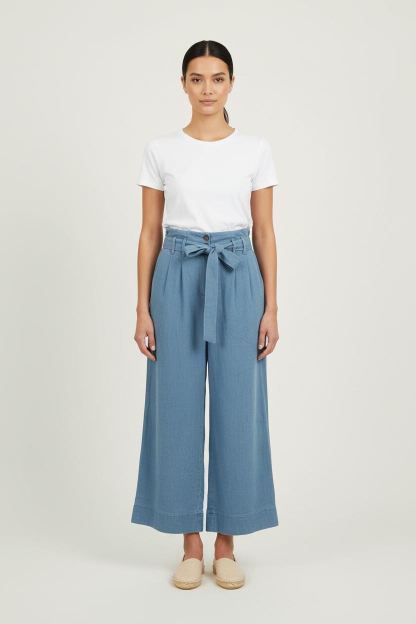 Pantalon Large Bleu - Taille M/38 de la marque La Fée Maraboutée | PARAD76184 - Vendu par Paradigme - Image 1