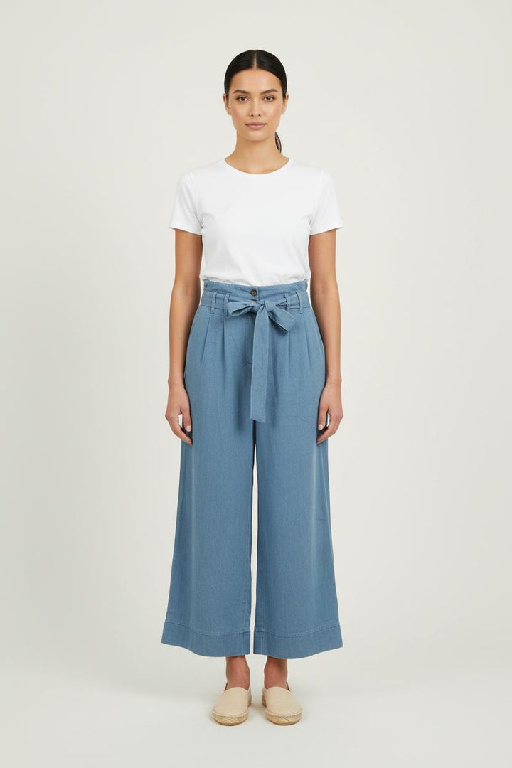 Pantalon Large Bleu - Taille M/38 de la marque La Fée Maraboutée | PARAD76184 - Vendu par Paradigme - Image 1