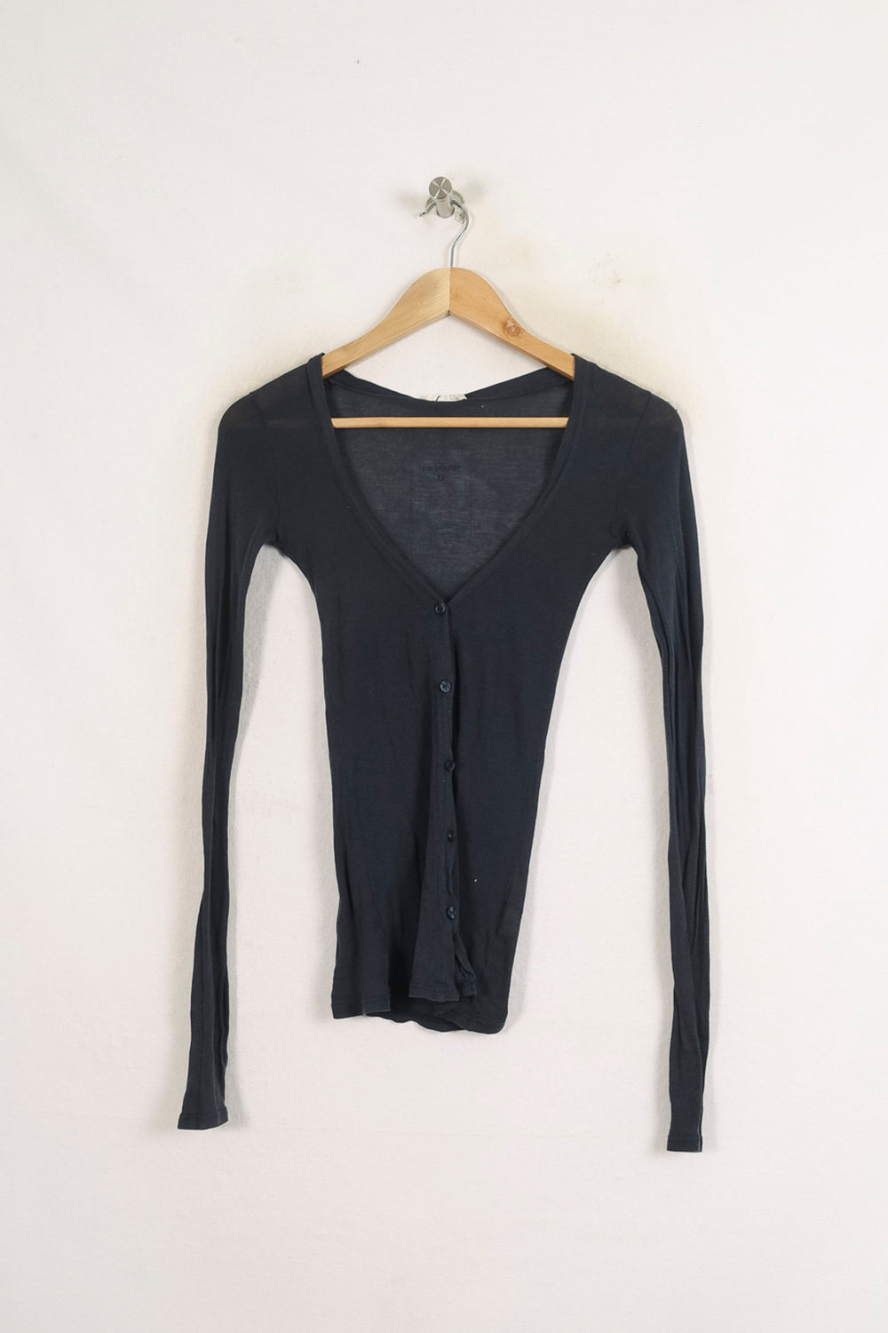 Cardigan Bleu - Taille XS/34 de la marque American Vintage | PARAD76190 - Vendu par Paradigme - Image 2
