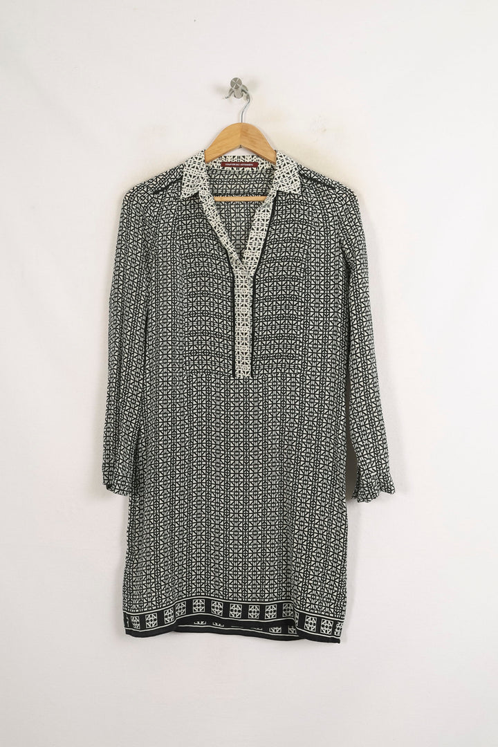 Robe Courte Noire et Blanche - Taille S/36 de la marque Comptoir des Cotonniers | PARAD76202 - Vendu par Paradigme - Image 2