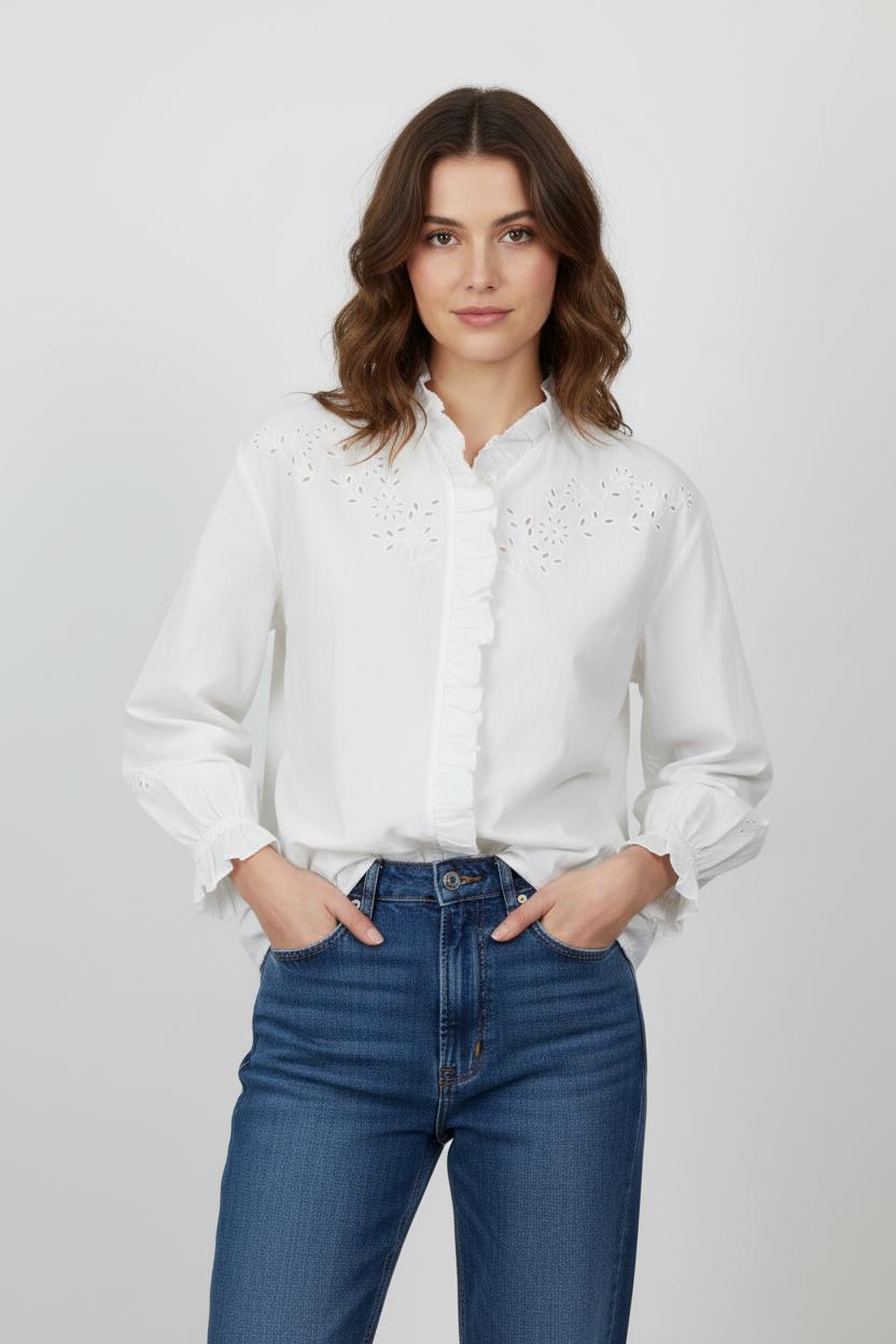 Blouse Blanche - Taille L/40 de la marque Soeur | PARAD76206 - Vendu par Paradigme - Image 1