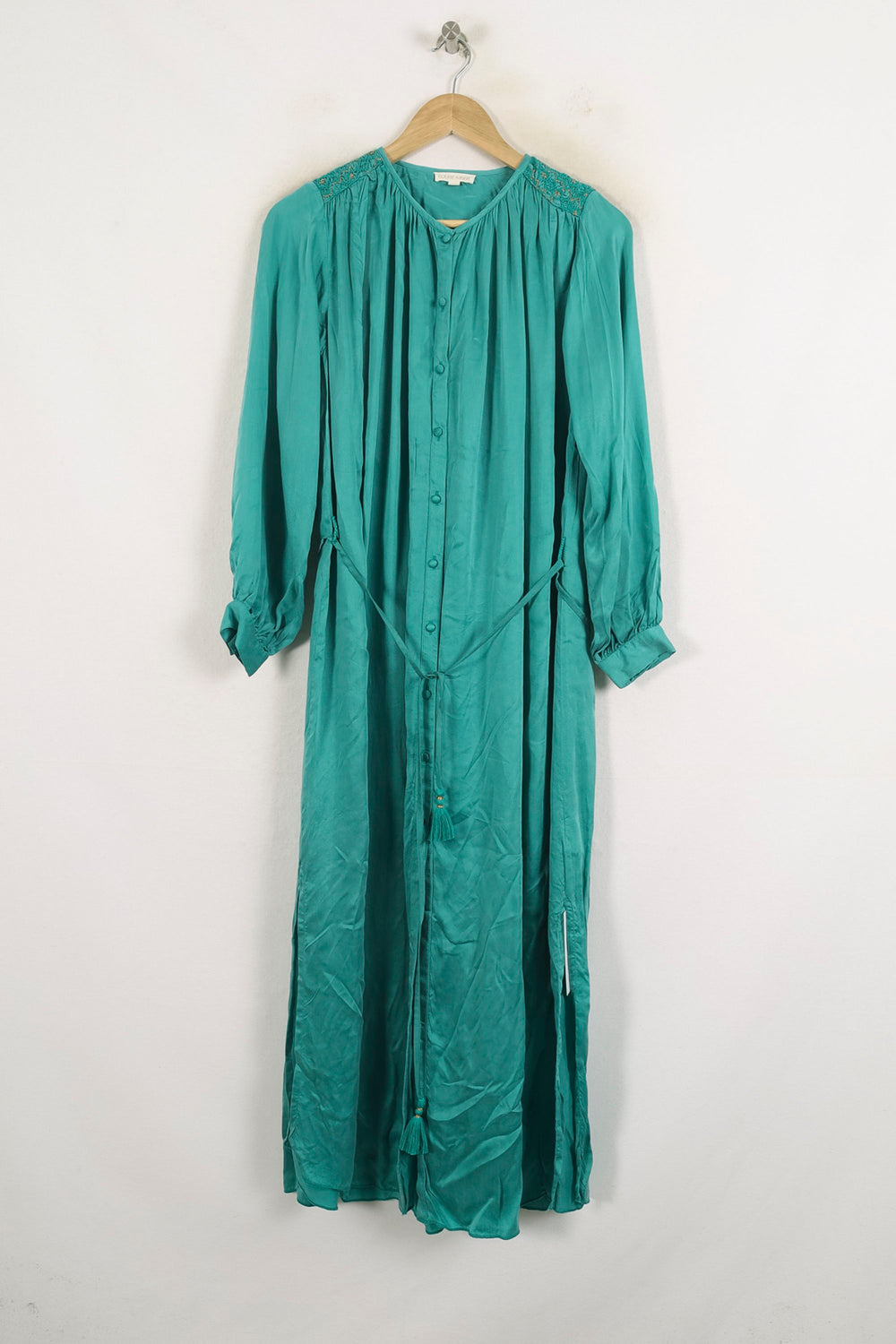 Robe Chemise Verte - Taille XS/34 de la marque Louise Misha | PARAD76209 - Vendu par Paradigme - Image 2