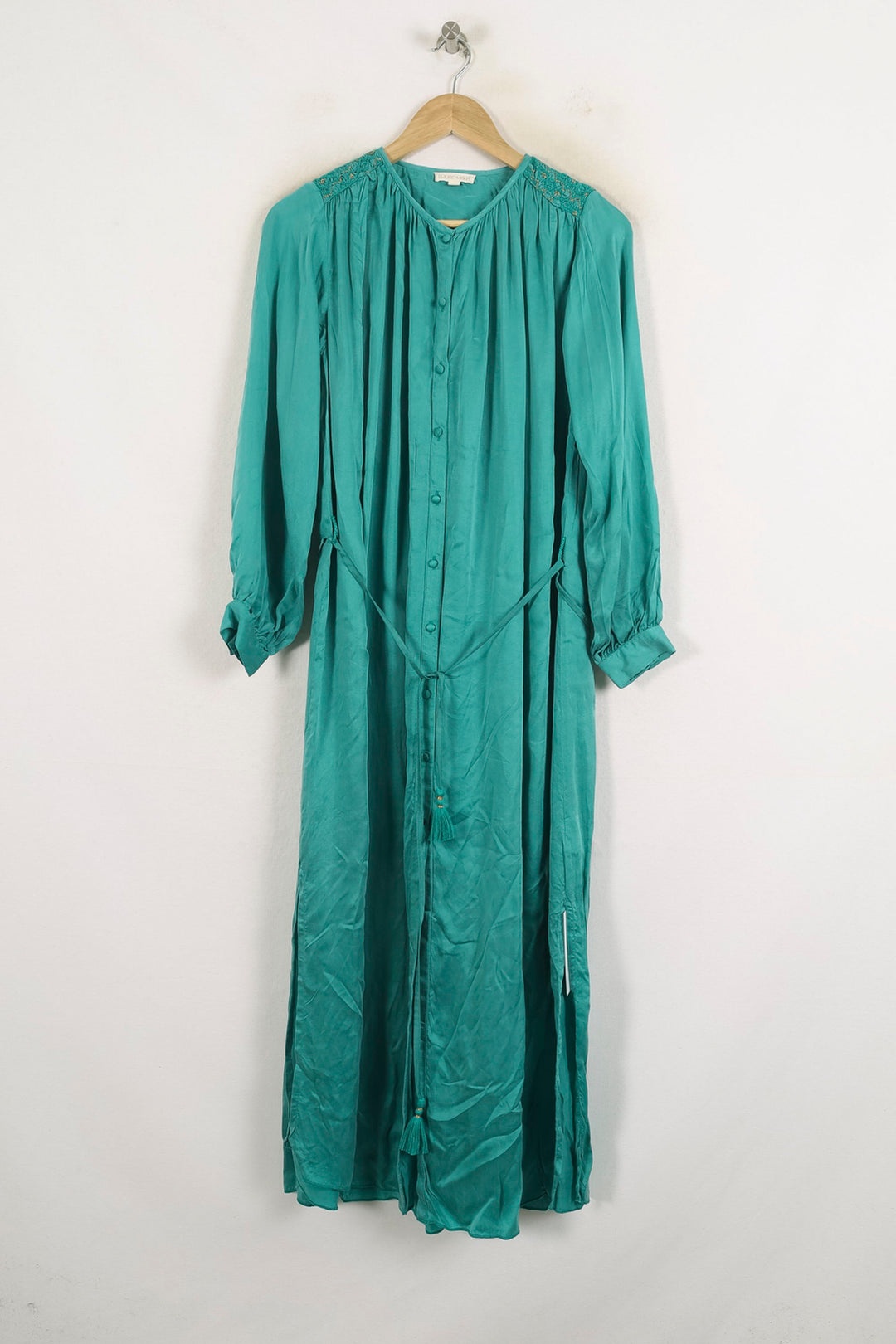 Robe Chemise Verte - Taille XS/34 de la marque Louise Misha | PARAD76209 - Vendu par Paradigme - Image 2